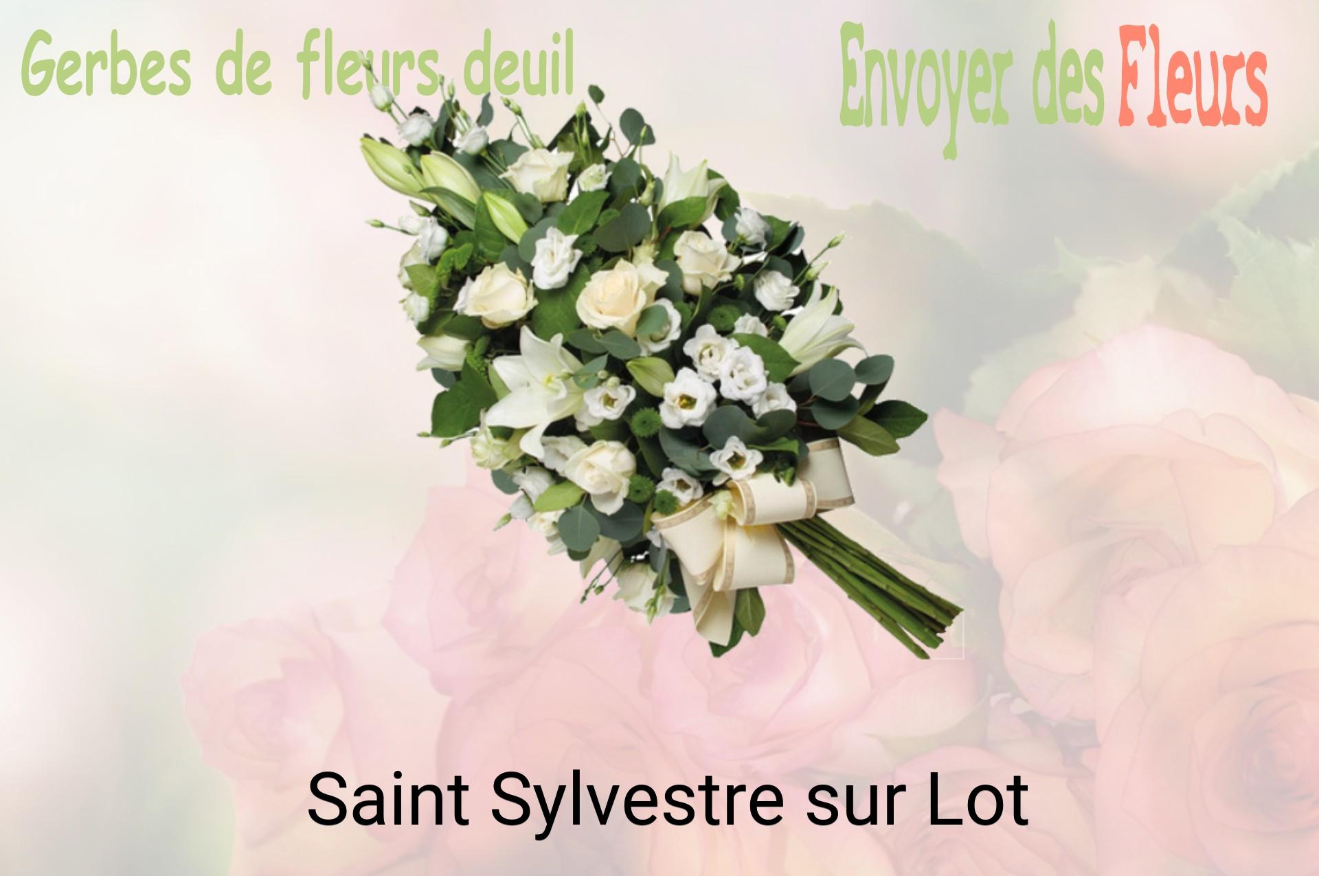 Gerbe de fleurs de deuil livrée à Saint-Sylvestre-sur-Lot